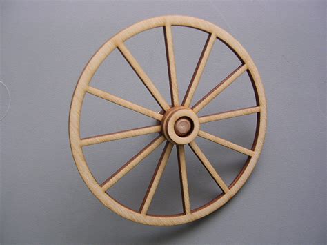 Laser Cut Wagon Or Cannon Wheels 3 3½ Or 4 Baltic Birch And Hubs