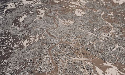 Disegno Satellite Di Vista Della Mappa Di Roma Illustrazione Di Stock