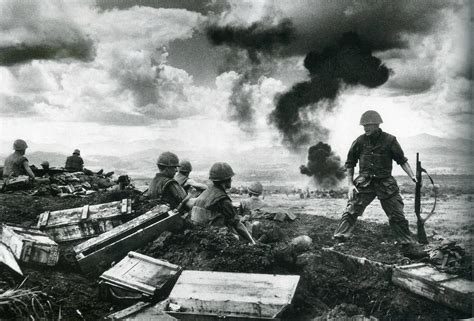 Us Marines Holding Hilltop Watch B52s From Guam Drop Their Bombs Con