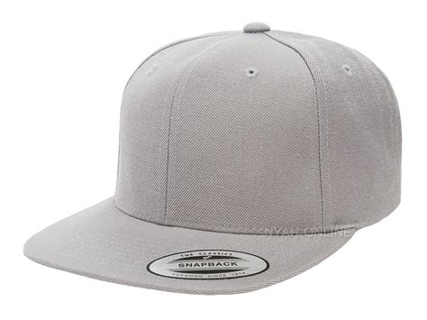 New Premium Snapback Cap Black Plain Baseball Hip Hop Era Fitted Flat