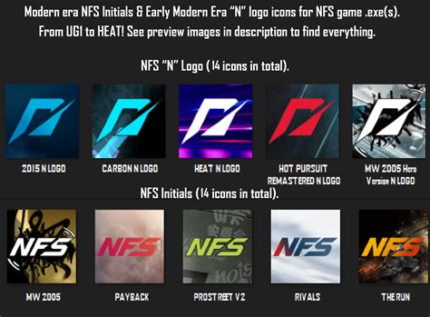 Nfsmods Modern Era Nfs Initials And Early Modern Era N Logo Icons For