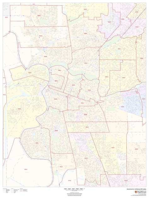 Sacramento County Zip Code Map