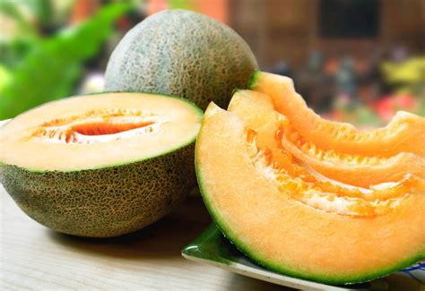 Dengan demikian, anda bisa mendapatkan bagian datar agar melon bisa diberdirikan dengan baik, dan bisa anda kupas lebih mudah. Gambar Buah Melon - Gambar Buah