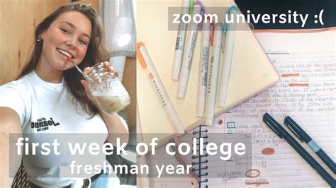 My First Week Of College Online Edition Youtube