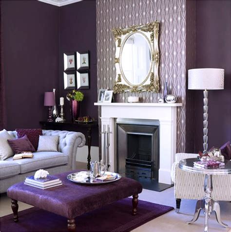 Purple Gray Paint Living Roomgray Living Paint Purple Room Grey
