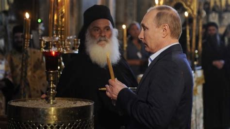 Vladimir Putin Visits Mount Athos All Male Orthodox Enclave Bbc News