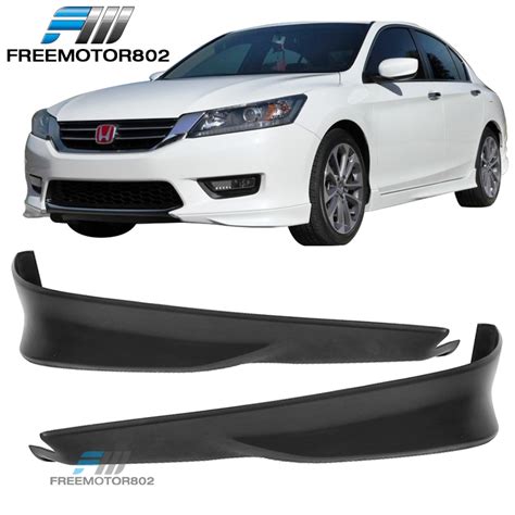 Fits 13 15 Honda Accord Sedan Hfp Style Front Bumper Lip Spoilers 2pc