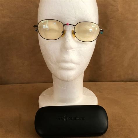 Ralph Lauren Small 1980s Vintage Frames Gold Eye Glasses And Case 140