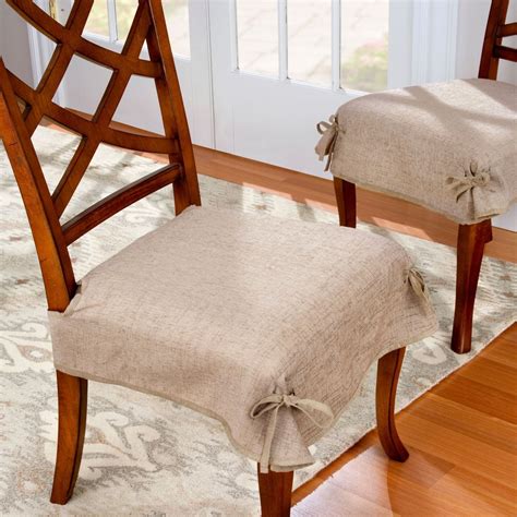 Chenille Dining Chair Seat Covers Set Of 2 Seat Covers For Chairs