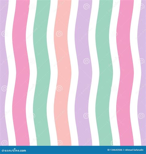 Seamless Colorful Stripes Line Pattern Background Vector Illustration With Pastel Colors For