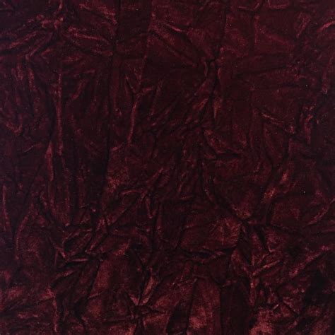 Burgundy Flocking Crushed Velvet Upholstery Fabric Ifabric