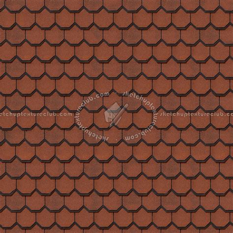 Clay Roof Tile Texture Seamless 03517