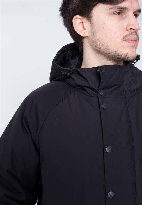 fred perry padded zip through black black jacket impericon en