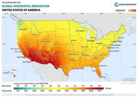 Solar Maps For The Usa Solar Insolation And Pv Potential