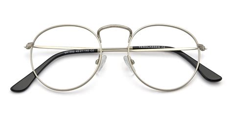 Silver Retro Vintage Thin Round Eyeglasses Sr1552