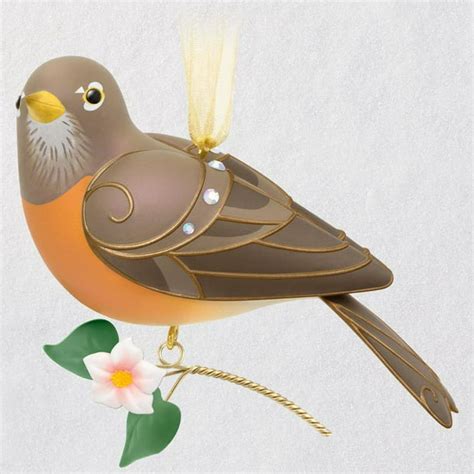 Hallmark Ornament 2018 Beauty Of Birds Lady Robin Ltd Ed Walmart