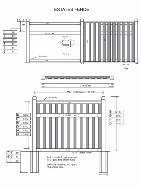 Horizontal Wood Fence Plans Prices And More