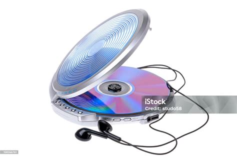 A Portable Cd Player With Headphones Stock Photo Download Image Now