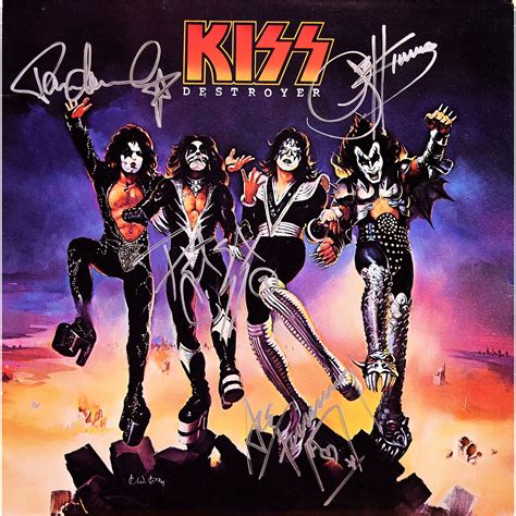 Kiss Signed Destroyer Album