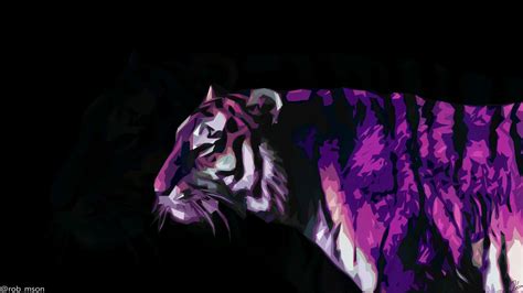 Purple Tiger Wallpapers Wallpaper Cave
