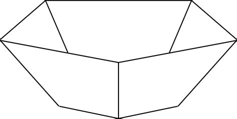 Frustum Of A Pentagonal Pyramid Clipart Etc