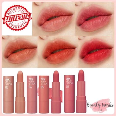 New Peripera Ink Airy Stick Lipstick Velvet Lip Mlbb Shades Lazada Ph