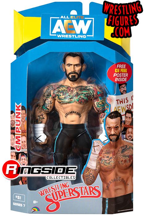 CM Punk LJN Style AEW Unmatched Series 7 Toy Wrestling Action