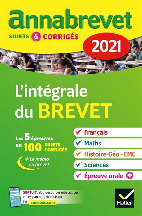 Annales Du Brevet Annabrevet 2021 Lintégrale Du Brevet 3e Librairie