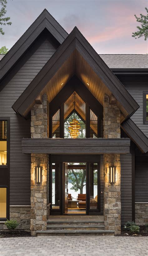 Lakeside Mountain Modern — Alexander Design Group Modern Lake House