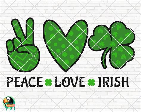 Peace Love Irish Svg