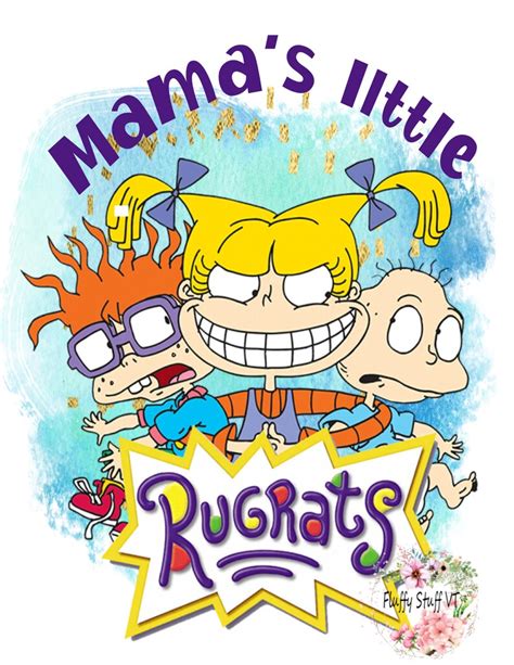Mamas Little Rugrats With Watercolor Background Digital Etsy