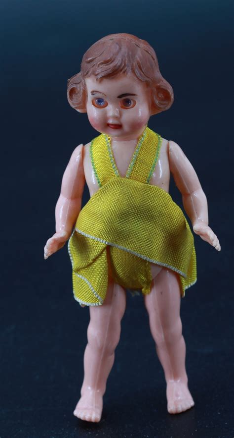 Small Vintage Plastic Doll Blinking Eyes From The S Etsy