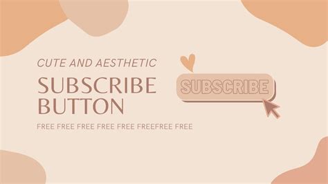 Aesthetic Subscribe Button Green Screen Animated Free Youtube
