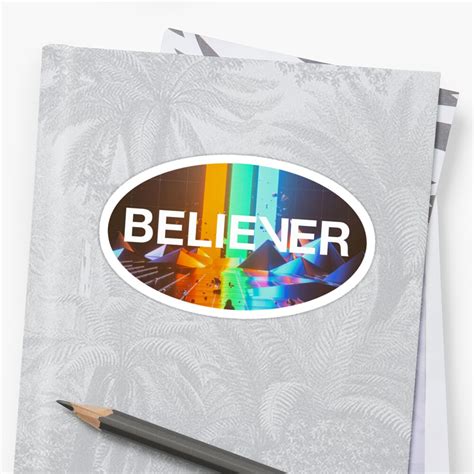 Imagine Dragons Believer Sticker By Hucklebuckle Redbubble