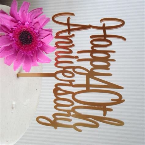 Parties online operates the largest retail party supplies outlet in australia. happy 40th anniversary cake topper