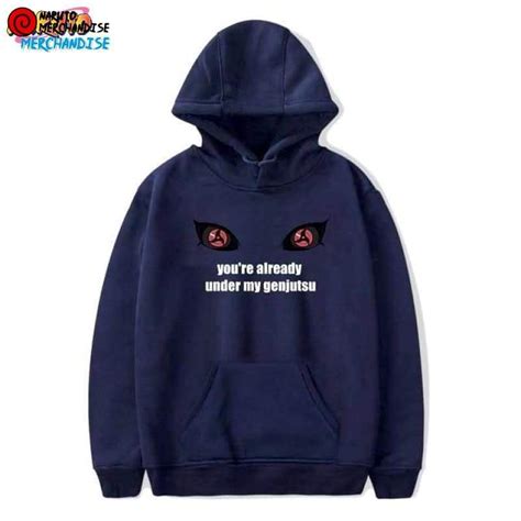 Itachi Mangekyou Sharingan Hoodie Naruto Merchandise Clothing