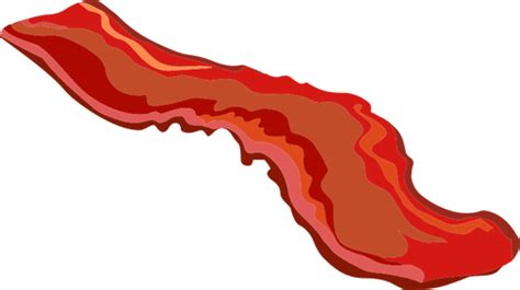 Bacon Slice Public Domain Vectors