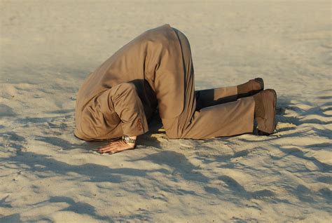 Businessman With Head Stuck In Sand At The Beach Clarity Advantage