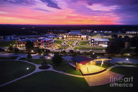 Evans Town Center Park Aerial View Evans Ga Photograph By The