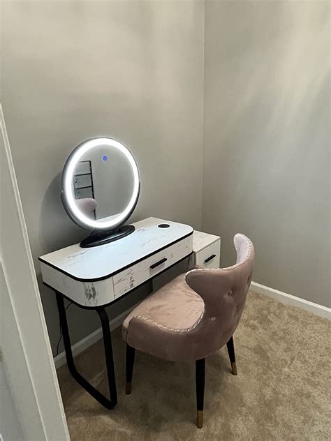 47mo Finance Lvsomt Vanity Desk With 3 Color Touch Screen Lighted