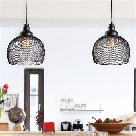 The pendant lamp has an innovative geometric hanging basket. Lights.com | Ceiling Lights | Pendants | Black Iron ...