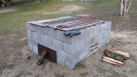 How To Build A Cinder Block Smoker Youtube