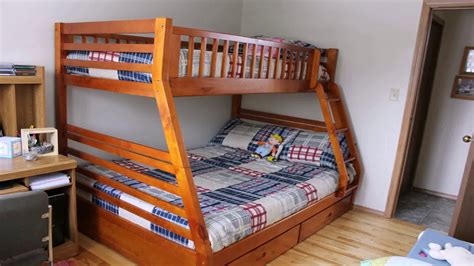 How To Build A Full Over Queen Bunk Bed Hanaposy