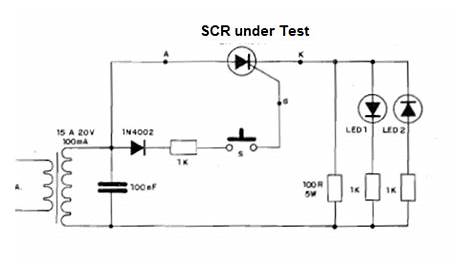 Scr Tester Circuit Diagram