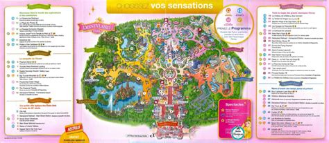 Eurodisney Mapa Mapa Del Parque Disneyland París Île De France