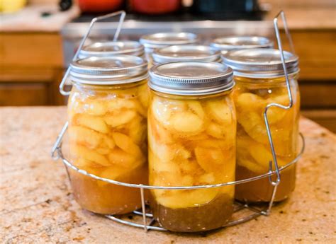 Canned peaches and pears (in heavy syrup and chilled, if you please) are naturally tasty! Glass Jar Canned Peaches | Canned peaches, Make simple ...