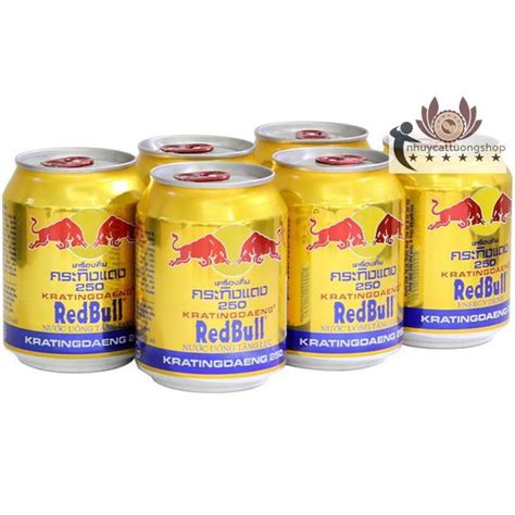 Bò Húc Thái Red Bull Nhập Khẩu Thái Lan Lốc 6 Lon Shopee Việt Nam