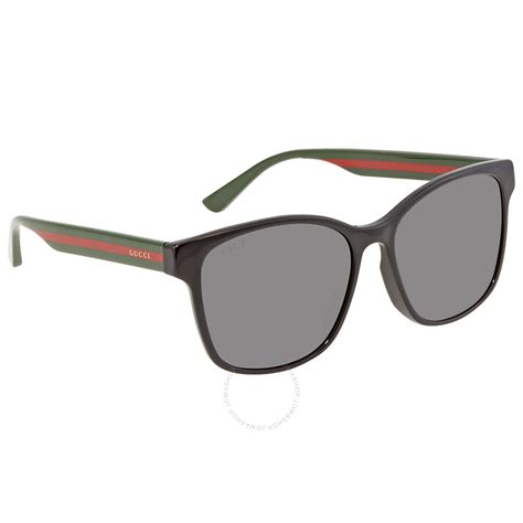Gucci Grey Rectangular Unisex Sunglasses Gg0417sk 001 56 Fadovn