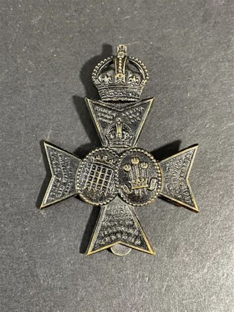 Ww1 British Army 16th Battalion London Regiment Cap Badge 2532