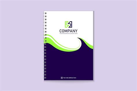 Premium Vector Modern Business Notebook Cover Template Design